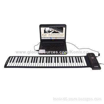 Newest soft roll up pianos with silicon keyboard for children